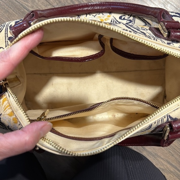 Tory Burch Bowling Bag Floral Contrast Print - Picture 12 of 15